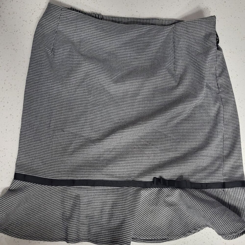 Dressy Black and White Skirt with bow
